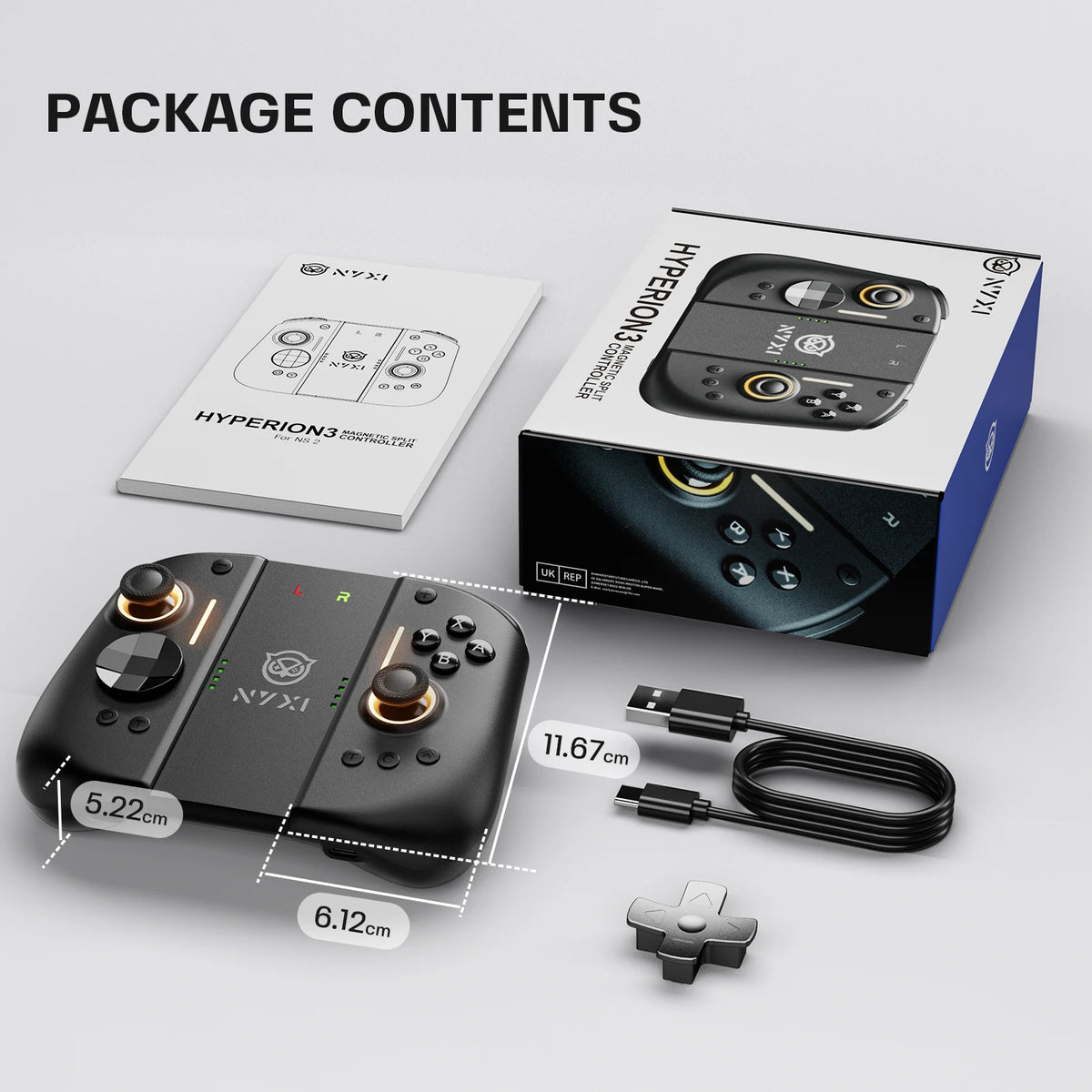 Mando inalámbrico NYXI Hyperion 3 para Switch 2