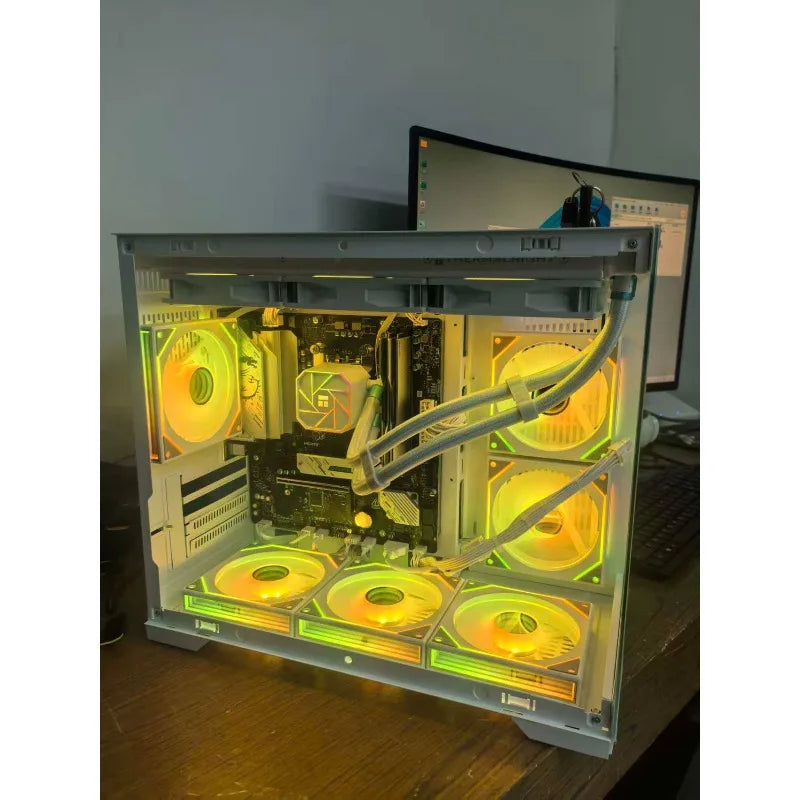 Computadora de escritorio 9600X/5060, modelo "White Sea View Room", máquina de ensamblaje para juegos de e-sports.