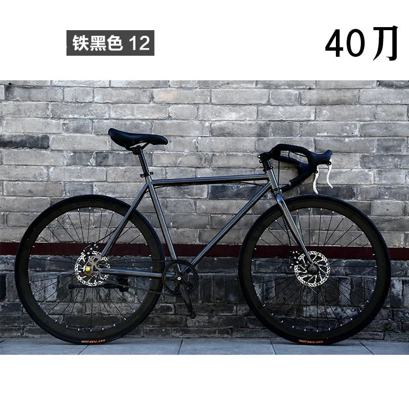 Bicicleta de carretera Bike Live Fly para hombre, modelo deportivo completo, superligera, con freno de disco, neumáticos sólidos de 24" y 26", bicicleta de carretera de carbono para adultos