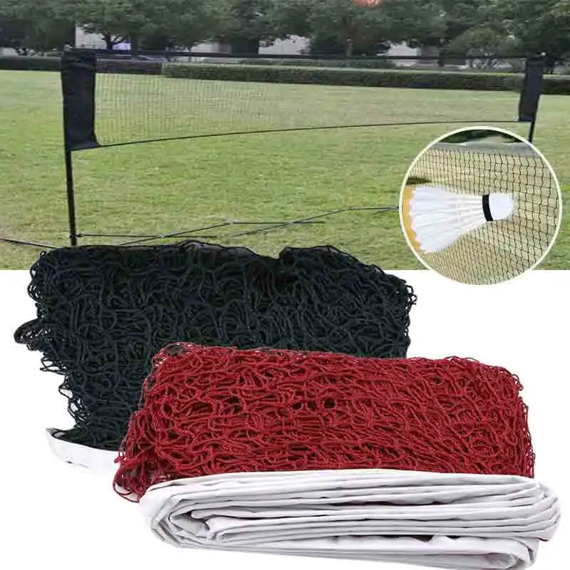 Malla de entrenamiento profesional, red de bádminton estándar, red deportiva para banda para el sudor al aire libre, reemplazo de red de tenis y voleibol, 6,2x0,64 M