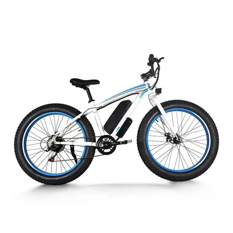 Nueva bicicleta eléctrica de montaña de carbono de doble suspensión, 48V 750W, E-MTB