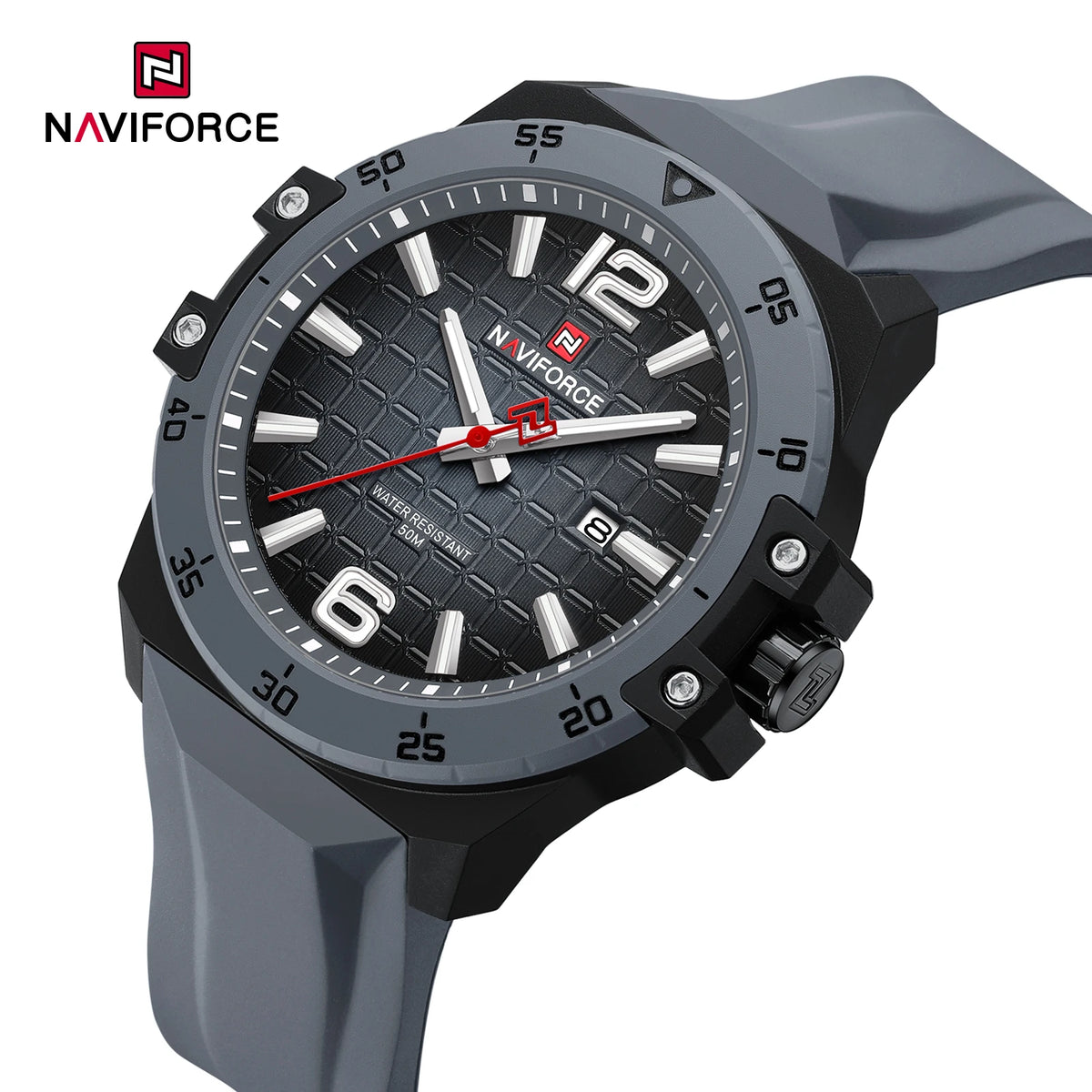Reloj de lujo para hombre marca NAVIFORCE, reloj de pulsera de cuarzo original, moderno, elegante, resistente al agua y luminoso.