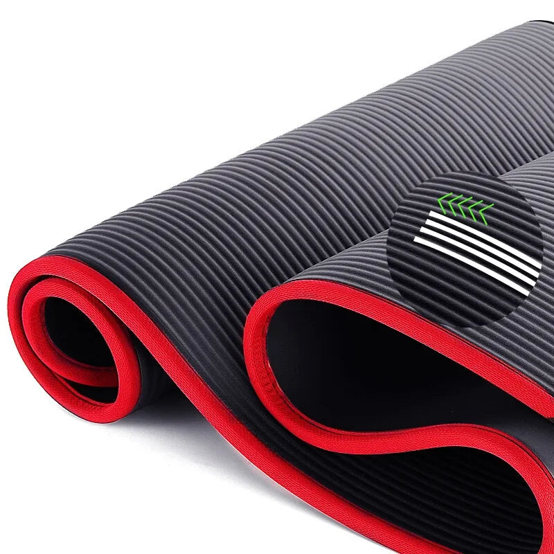 Estera de Yoga de 10mm Extra gruesa 1830*610mm NRB estera de almohada antideslizante para hombres y mujeres Fitness insípido gimnasio almohadillas de ejercicio estera de Yoga Pilates