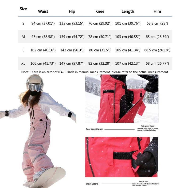 Pantalones de Nieve Unisex 2026, Impermeables, Resistentes al Viento, Talla Grande, para Snowboard y Actividades al Aire Libre