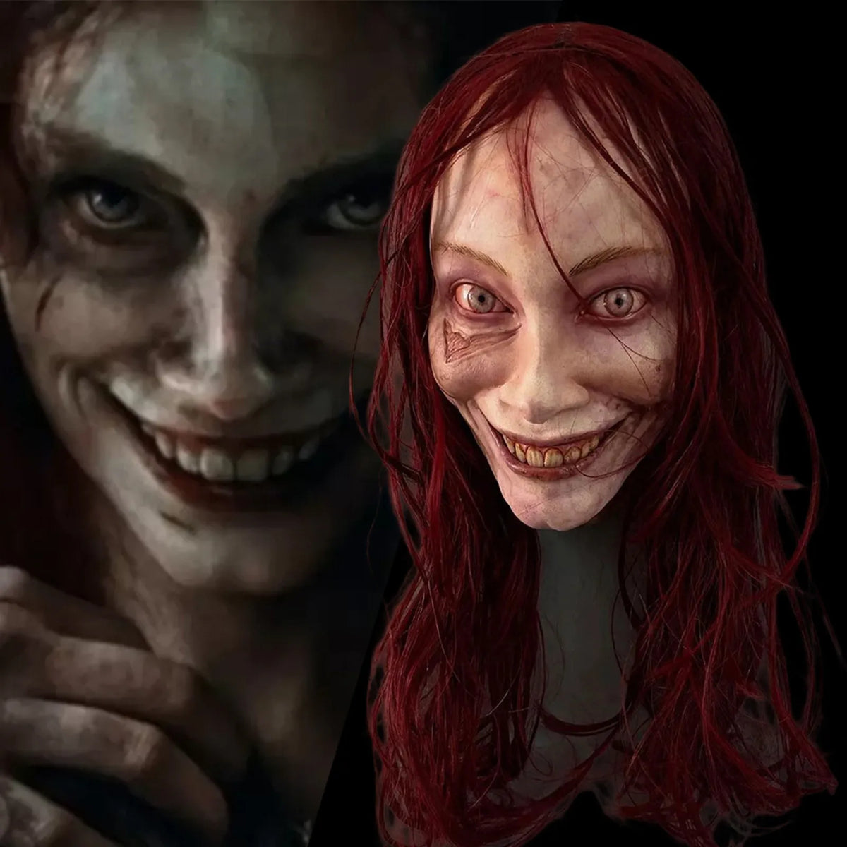 Máscara de látex de Evil Dead Rise, cosplay, carnaval, terror, casco de asesino, máscara de cara completa, máscara espeluznante, disfraz para fiesta de Halloween, accesorios