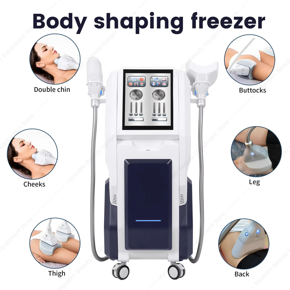 Nueva Máquina Adelgazante Corporal 360 RF, Dispositivo de Escultura Corporal, Reafirmación de la Piel, Pérdida de Peso, Eliminación Rápida de la Celulitis, Cavitación, Congelación de Grasa