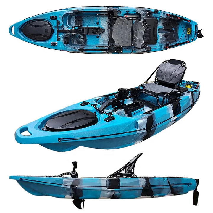 Kayak de Pedal de pesca con hélice, canoa de alta calidad, nuevo diseño, a la venta