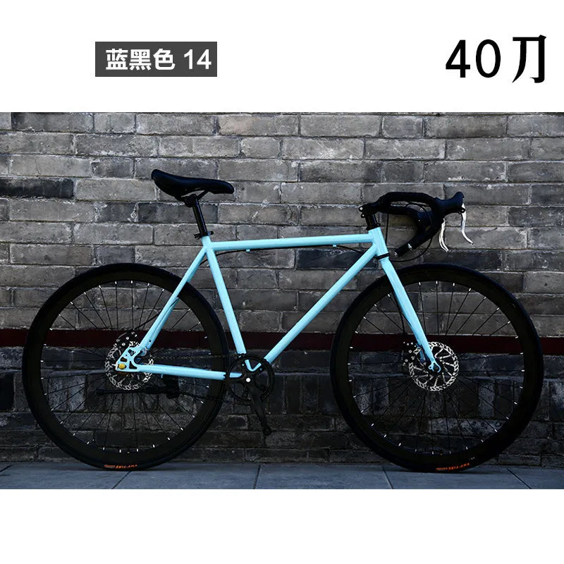 Bicicleta de carretera Bike Live Fly para hombre, modelo deportivo completo, superligera, con freno de disco, neumáticos sólidos de 24" y 26", bicicleta de carretera de carbono para adultos