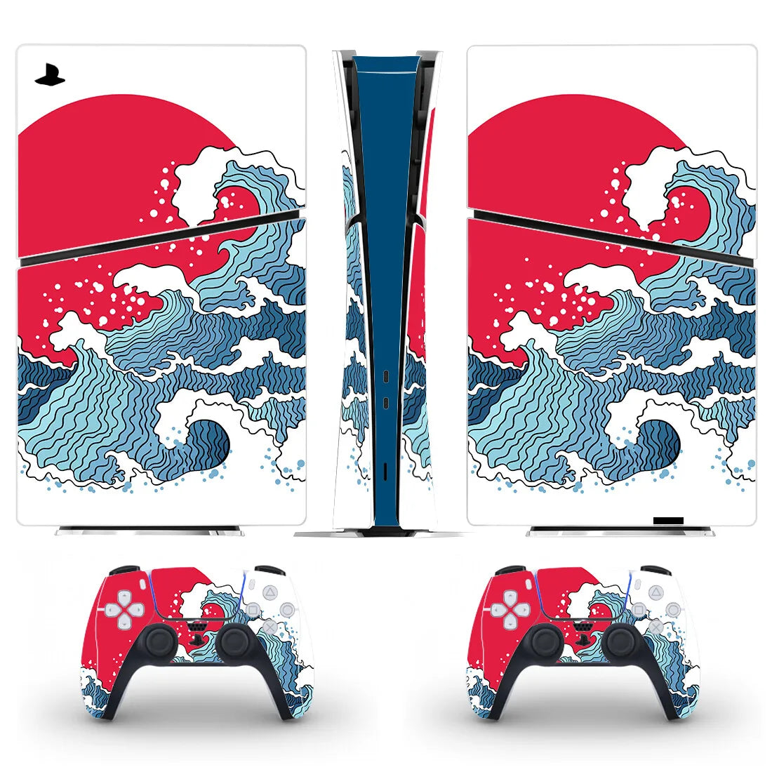 New Game PS5 Slim Digital Skin Sticker Decal Cover for Console and 2 Controllers PS5 Slim Sticker Vinyl