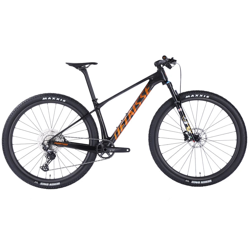 Carbon Fiber 29er Hardtail MTB with Aluminum Alloy Suspension Fork 12 Speed Disc Brake Lightweight Cross Country Trail Bike