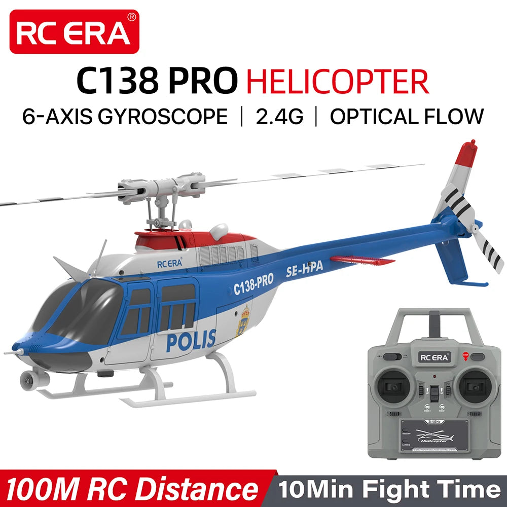 RC ERA C138 PRO Helicóptero 1/33 6 canales 6 ejes Gyro 2.4G Flujo óptico Posicionamiento 100M