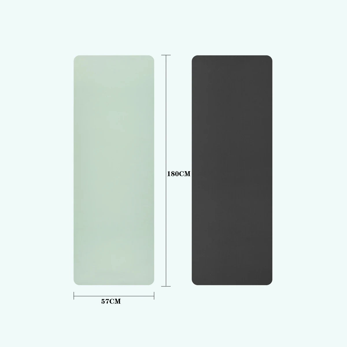 Estera de yoga, estera de ejercicios de fitness ecológica antideslizante de doble cara con correa TPE YogaMats para mujeres y hombres, para yoga, pilates, ejercicio