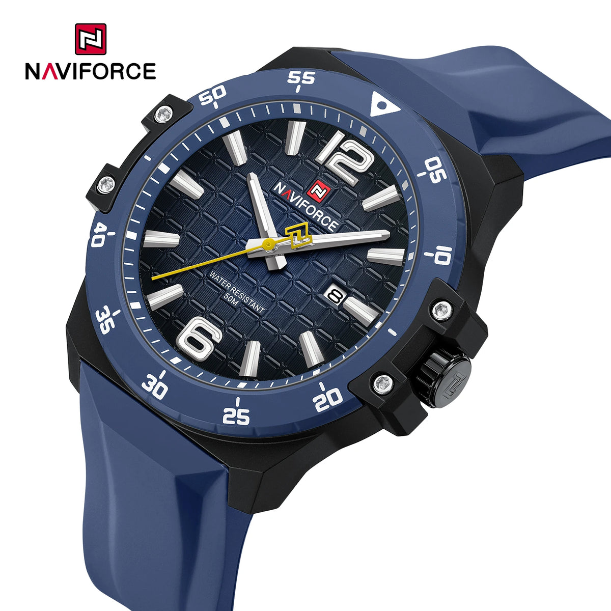 Reloj de lujo para hombre marca NAVIFORCE, reloj de pulsera de cuarzo original, moderno, elegante, resistente al agua y luminoso.