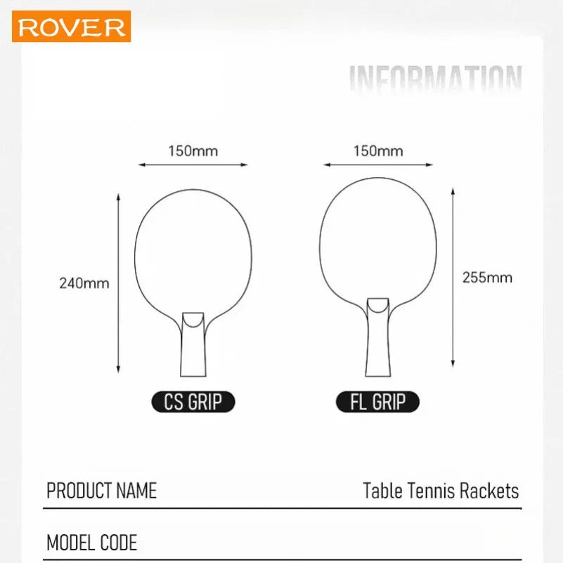 Raquetas de tenis de mesa de 5 estrellas, juegos profesionales de alto rendimiento con bolsa de transporte, entrenamiento, madera maciza pura, alta elasticidad