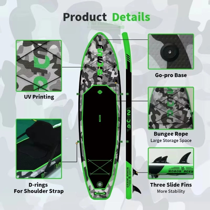 Funwater SUPFW10A Tabla de Paddle Inflable Ultraligera 330*84*15 cm, Ideal para Viajes, Deportes Acuáticos, Yoga, Pesca, Entretenimiento Acuático para Adultos, Surf, Tabla Inflable Antideslizante