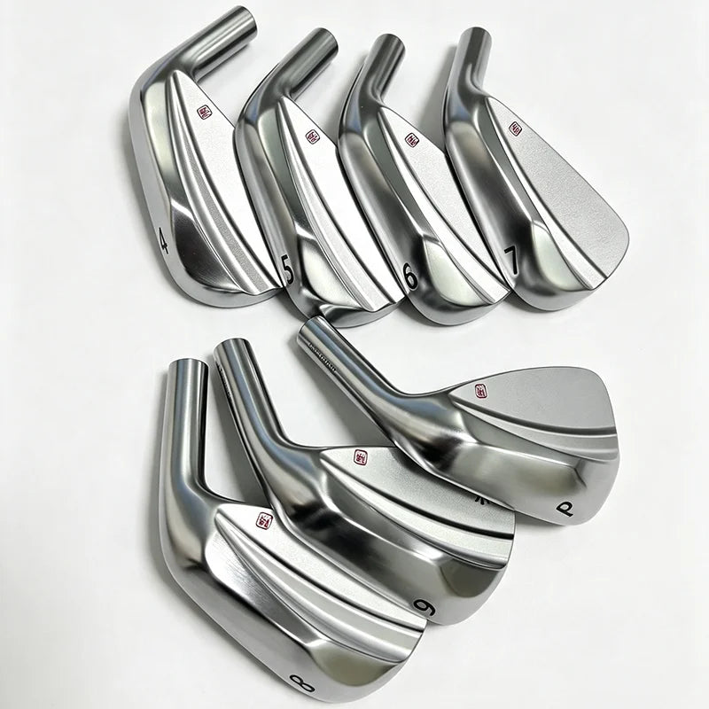 Juego de hierros de golf KM700 para diestros, modelo 456789P, fabricados en acero al carbono S20C, con cabeza de hierro de golf forjada, sin eje. Hierro de golf KM700.