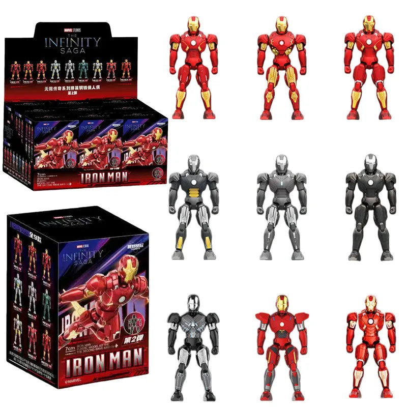 Figuras de Acción de Iron Man MK9 MK17 MK18 MK19 MK20 MK21 MK22 MK23 MK24 de Tony Stark de Avengers, Juguetes Ensamblados, Caja Sorpresa, Regalos