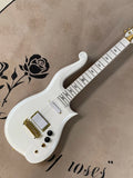 Guitarra eléctrica de 6 cuerdas guitarras blancas hardware dorado guitarra