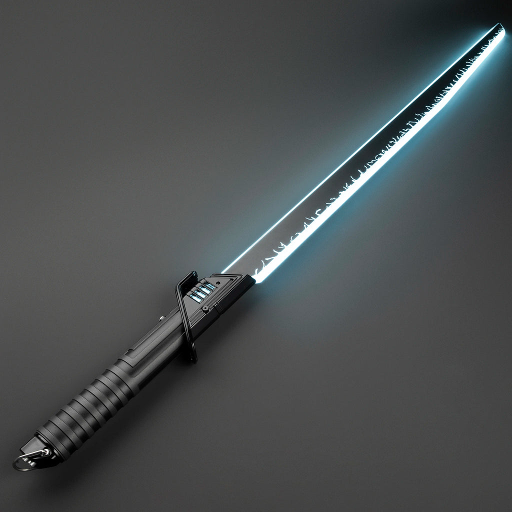 DamienSaber Dark Saber Xeno3.0 Pixel Sensitive Smooth Swing Lightsaber Heavy Dueling Metal Handle with 34 Sound Fonts Bluetooth