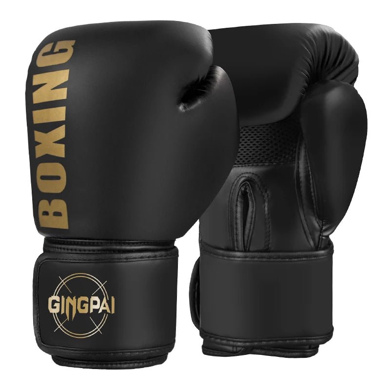 Guantes de Boxeo Profesionales de 6/8/10/12oz para Adultos, Guantes de Combate Sanda Muay Thai para Hombres y Mujeres, Entrenamiento con Saco de Arena, Lucha Libre, MMA