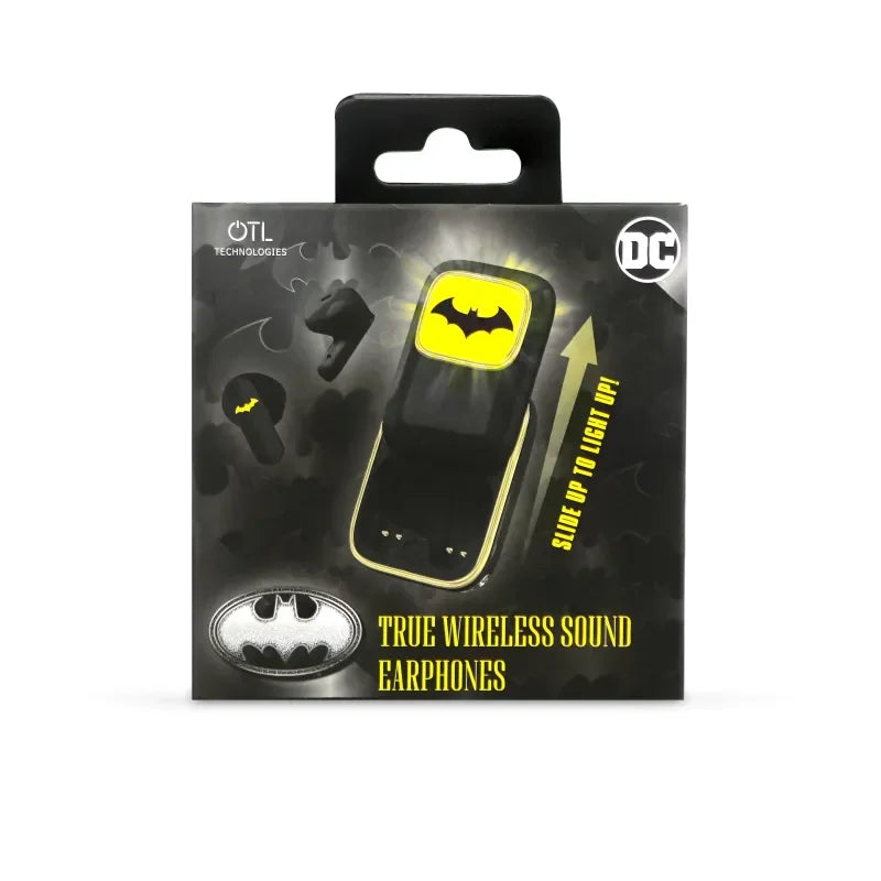 WIRELESS HEADPHONES BATMAN DARK CABALLERO WITH SLIDING LOAD CASE AND LED LIGHT OTL Technologies