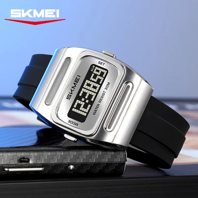 Reloj electrónico para hombre marca SKMEI 2563, nueva moda, alarma, calendario, energía solar, reloj digital electrónico luminoso para hombre