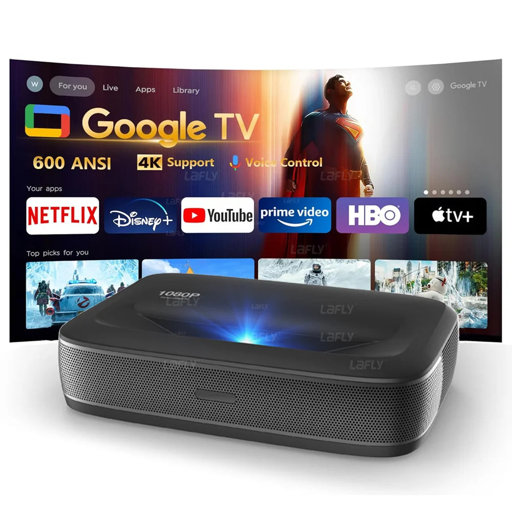 Proyector Láser Triple G3 UST 2026, 4k, Google TV, 650 ANSI Lúmenes, Enfoque Automático, WiFi, Proyectores de Tiro Ultra Corto para Cine en Casa
