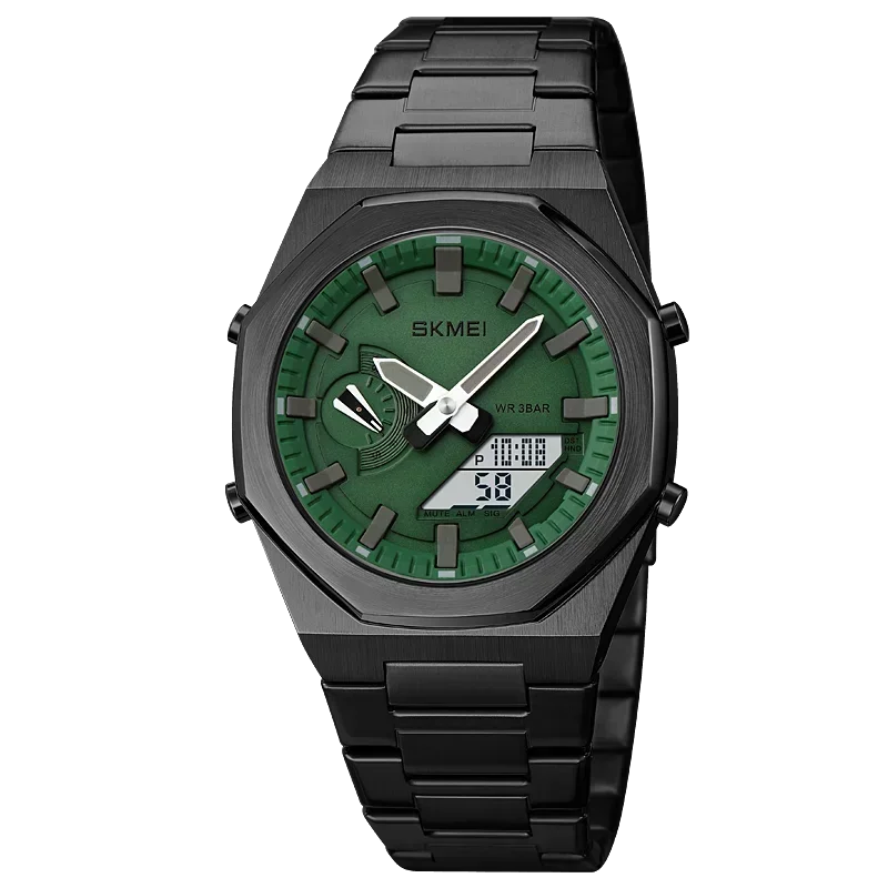 SKMEI 1816 Reloj para hombre, reloj deportivo, de moda, casual, de negocios, de cuarzo, con luz, fecha y resistente al agua