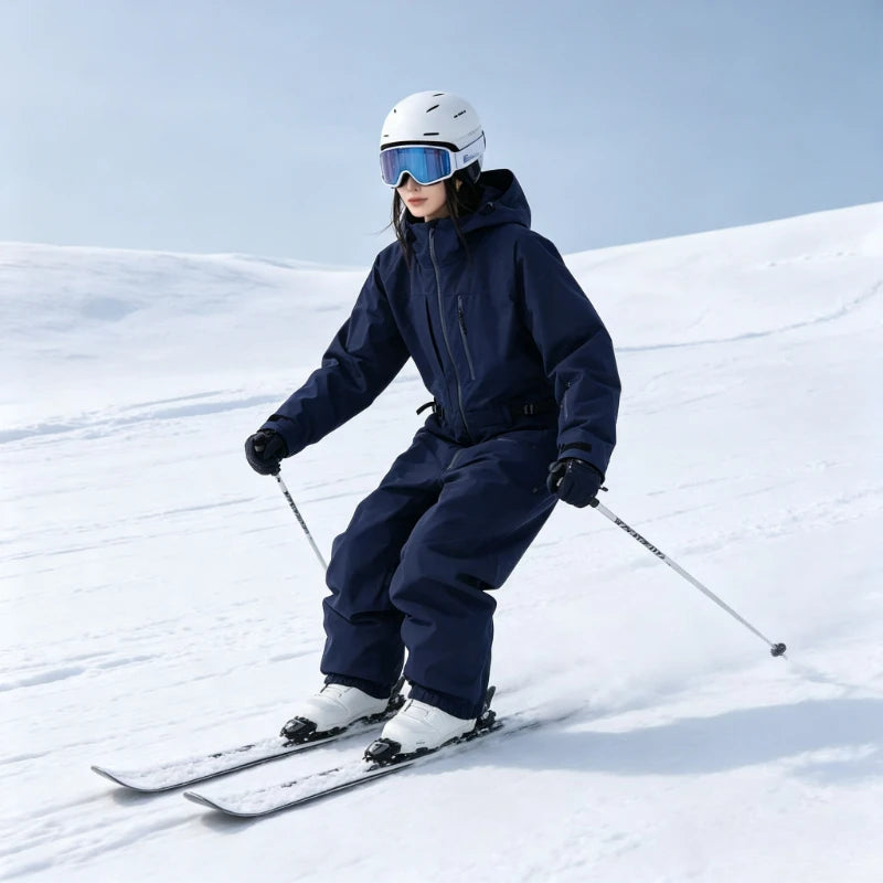Nuevos Conjuntos de Esquí para Mujer 2026, Impermeables, Resistentes al Viento, Trajes de Nieve para Invierno, Deportivos, Transpirables, Conjuntos de Snowboard Sólidos para Hombre