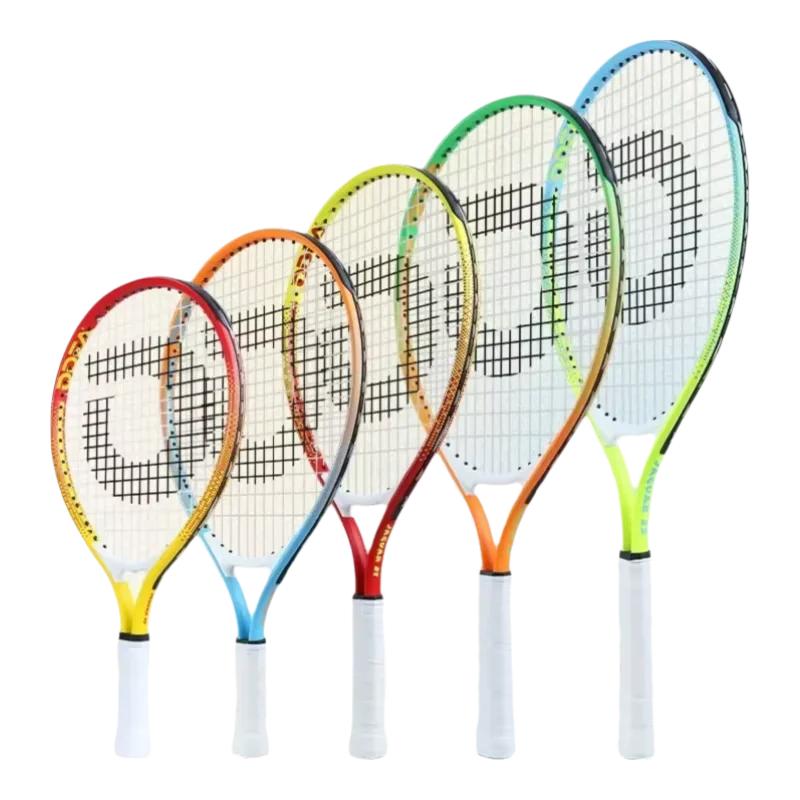 Raqueta de Tenis para Niños, Raqueta de Entrenamiento para Principiantes, 19/21/23/25 Pulgadas, para Niños de Primaria, Adolescentes, de un Solo Uso