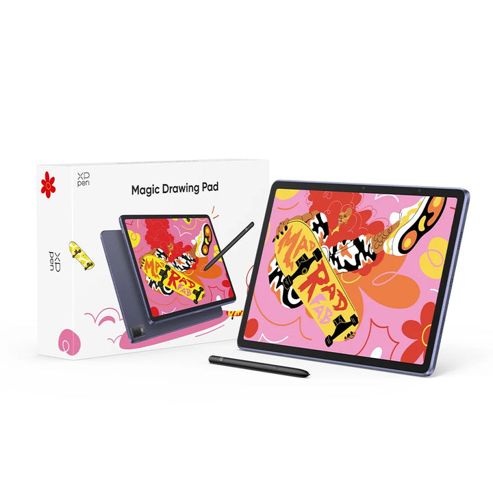 Tableta de dibujo XPPen Magic Drawing Pad de 12,2 pulgadas, Android, 8 GB/256 GB, 8000 mAh, con lápiz óptico X3 Pro Slim, 60 grados de inclinación, tableta de dibujo Android 15