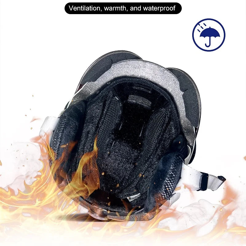 MOON-Protector de media cobertura para casco de esquí, gafas blancas autónomos, funda para casco de esquí y Snowboard