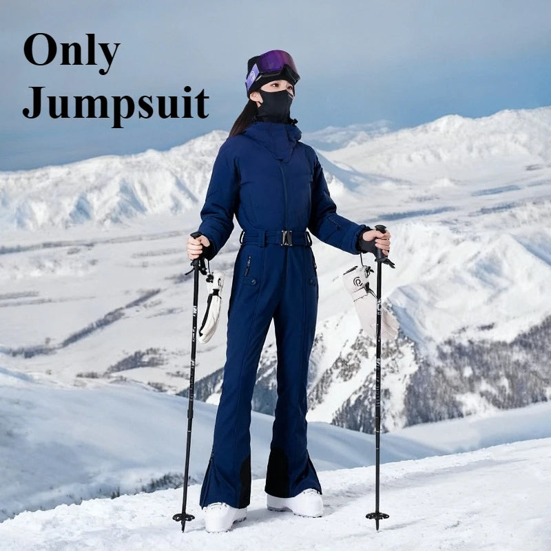 Nuevos Conjuntos de Esquí para Hombre y Mujer 2026, Trajes de Nieve Sólidos, Impermeables, Transpirables, con Capucha y Cremallera, para Snowboard y Esquí al Aire Libre