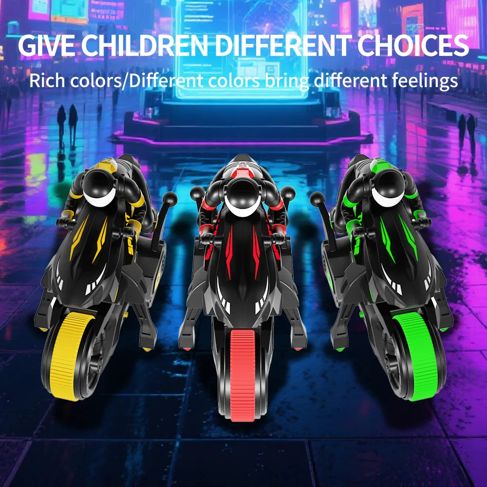 Y09 RC Motorcycle Rc Cars Self-stable Balance Standing Competitive Racing Drift Stunt Electric Motorcycle Toys for Kids Children