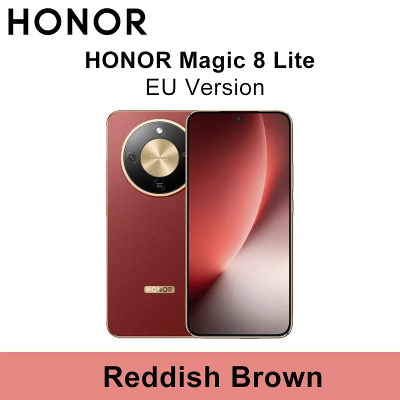 Smartphone HONOR Magic 8 Lite versión UE 5G, Snapdragon 6 Gen4, resistencia a caídas de 2,5 m, resistencia al polvo IP69K, 7500 mAh, 108 MP, OIS, IA, eSIM