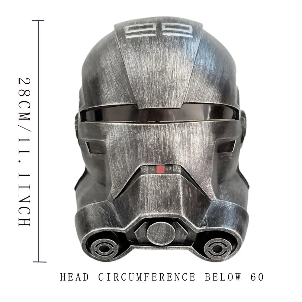Casco de la Serie Star Wars Black, Casco Echo, Máscara de Resina Animada para Juegos, Colección de Máscaras para Halloween, Cosplay, Regalo, TK008