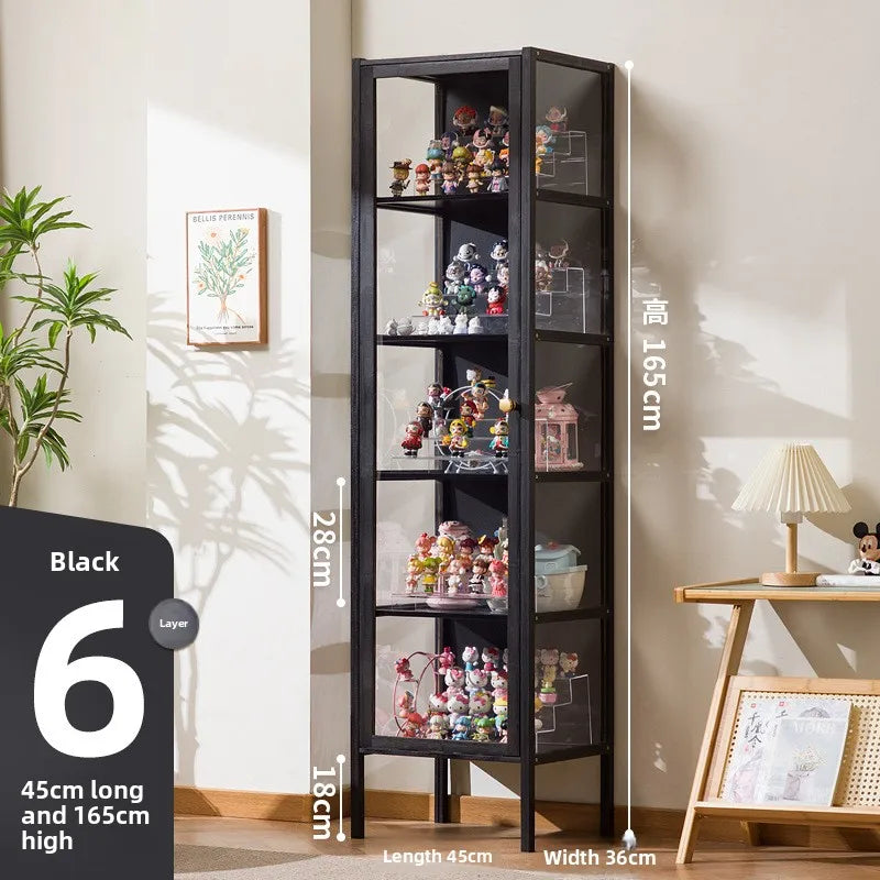 Vitrina expositora estable para figuras, caja de almacenamiento, estante transparente para modelos a prueba de polvo para el hogar