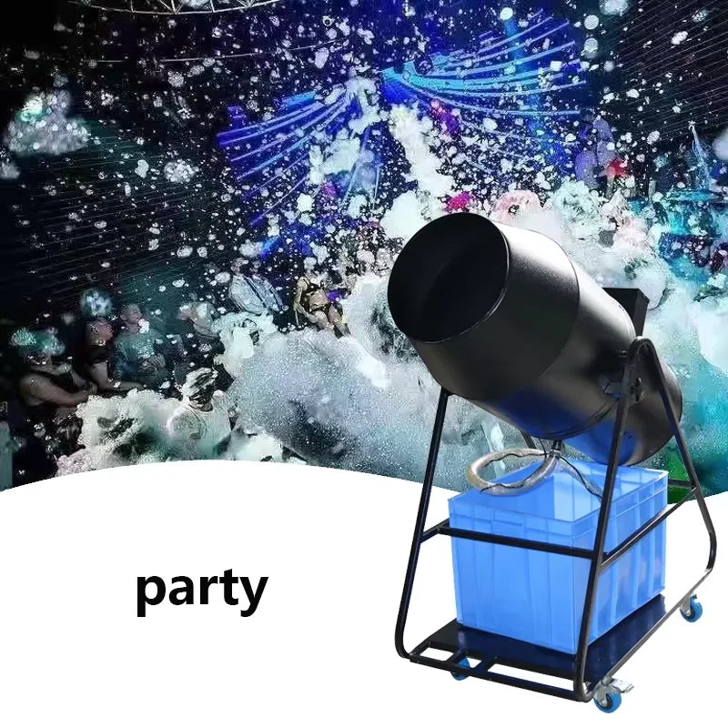 Máquina de espuma de 3000w para fiestas, uso en interiores y exteriores.