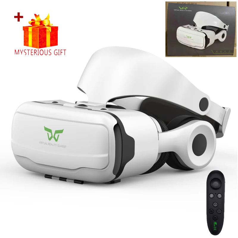 Gafas VR de realidad Virtual, auriculares 3D, casco para Android, iPhone, teléfono inteligente, juego de teléfono móvil, gafas reales, lentes para dispositivos