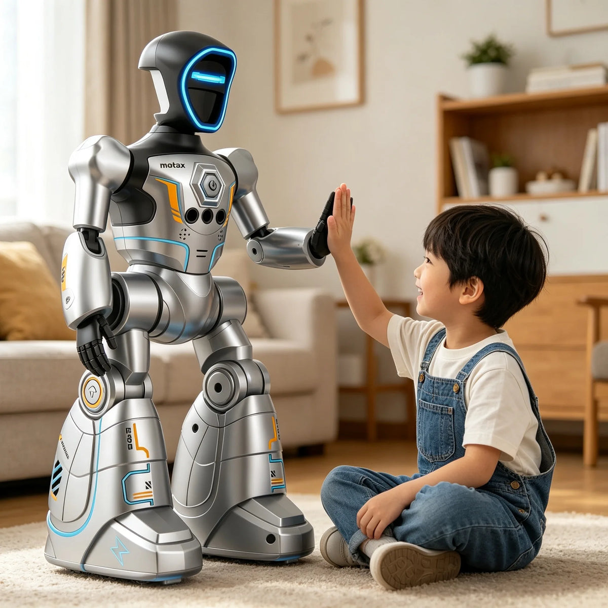 Robot inteligente de control remoto con IA, juguete programable, compañero interactivo con control por voz para educación temprana, robot de reparto, regalo