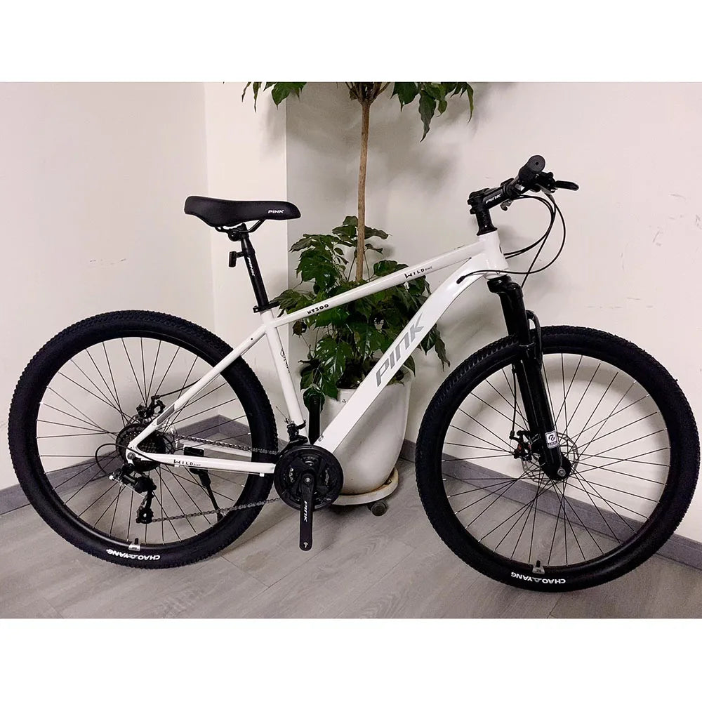 BICICLETA DE MONTAÑA CON CUADRO DE ACERO AL CARBONO DE 29 PULGADAS, 21 VELOCIDADES, FRENO DE DISCO, LISTA PARA COMPETIR, CÓMODA