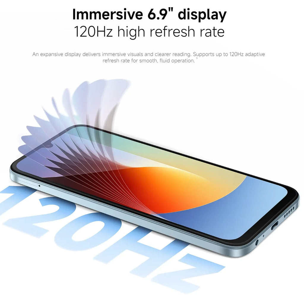 Smartphone Xiaomi Redmi A7 Pro versión global, batería de 6000mAh, pantalla de 6.9" a 120Hz, cámara de 13MP, Xiaomi HyperOS, teléfono móvil Xiaomi