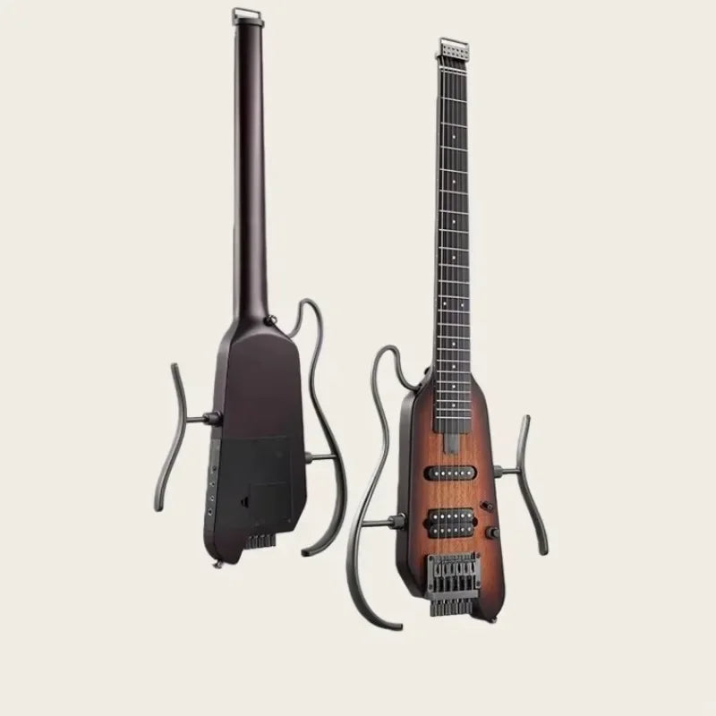 Solución de Práctica Eficiente: Guitarra Eléctrica con Diseño Silencioso sin Cabeza y Metrónomo Incorporado para Principiantes
