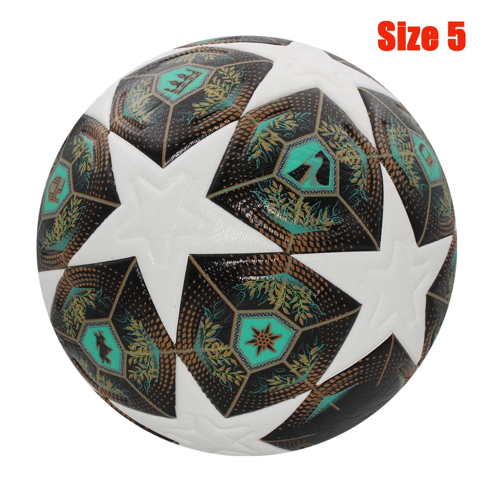 Balón de fútbol estándar, pelotas profesionales para deportes al aire libre, entrenamiento de fútbol sin costuras, Material de PU de alta calidad, tamaño 5, talla 4