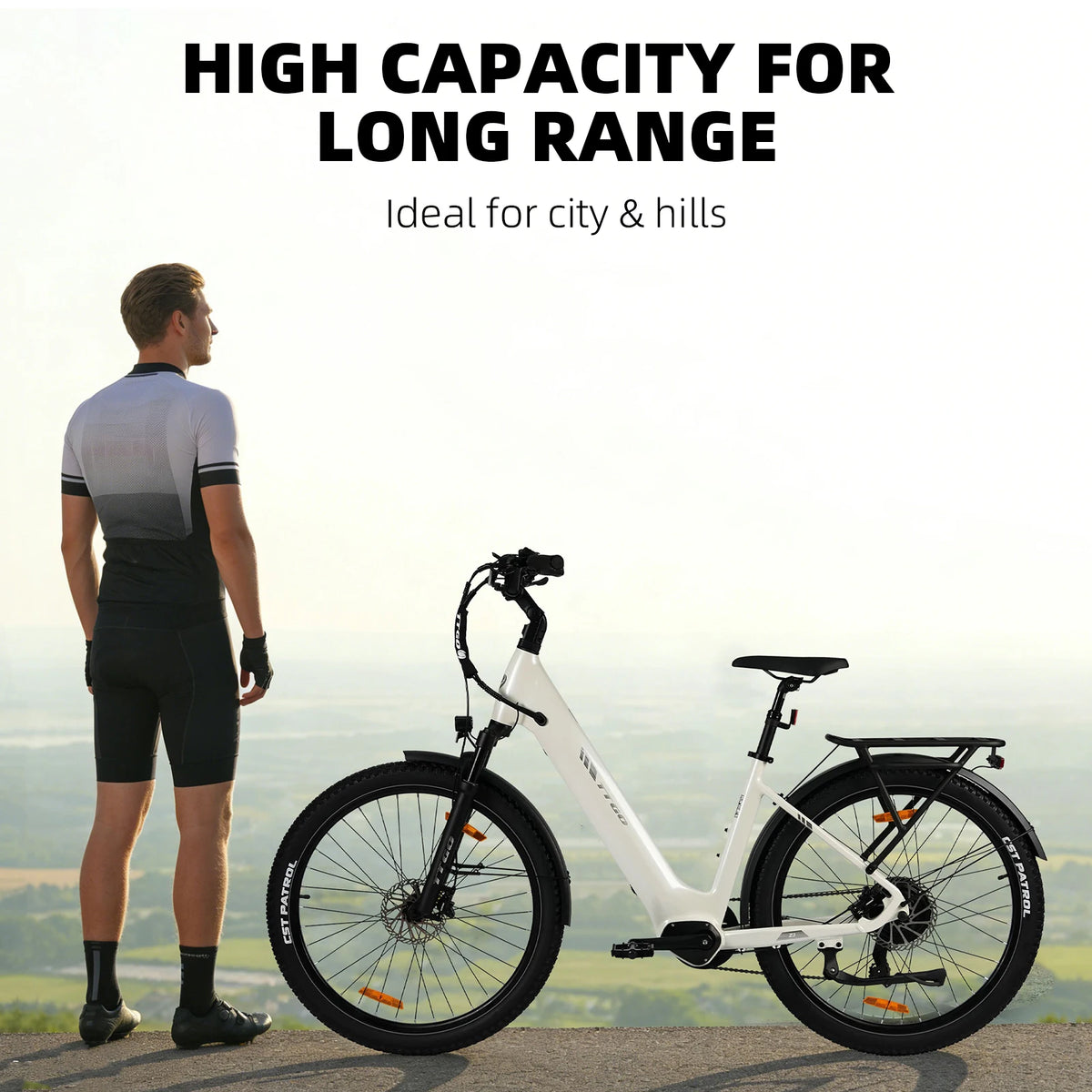 Bicicleta eléctrica TTGO Z3-W Z3 de 27.5 pulgadas para adultos, batería de 48V 15Ah, freno de disco hidráulico, horquilla de suspensión, cuadro de aluminio, bicicleta eléctrica para ir al trabajo y trekking