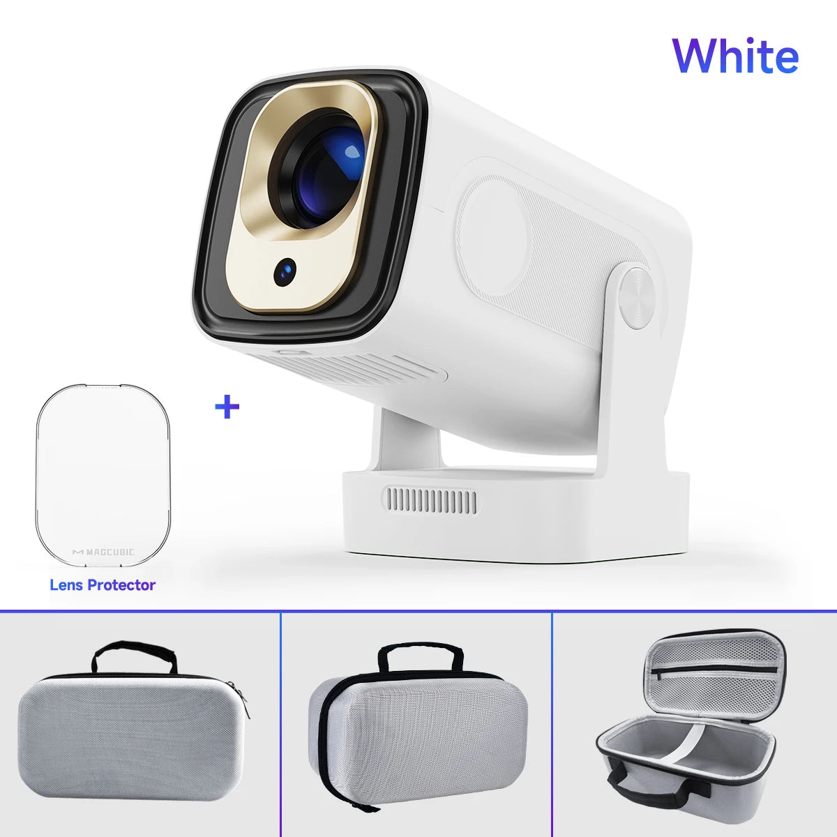 Mini proyector Magcubic HY310 para películas al aire libre enfoque automático 1080P 330ANSI Android 11 WiFi6 BT5.4 4K con control remoto por voz Air Mouse
