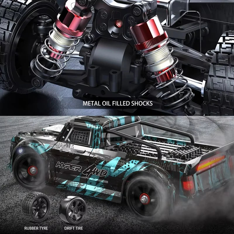 Coche teledirigido MJX Hyper Go 1:14 2.4G 4WD eléctrico de alta velocidad todoterreno Monster Truck para niños