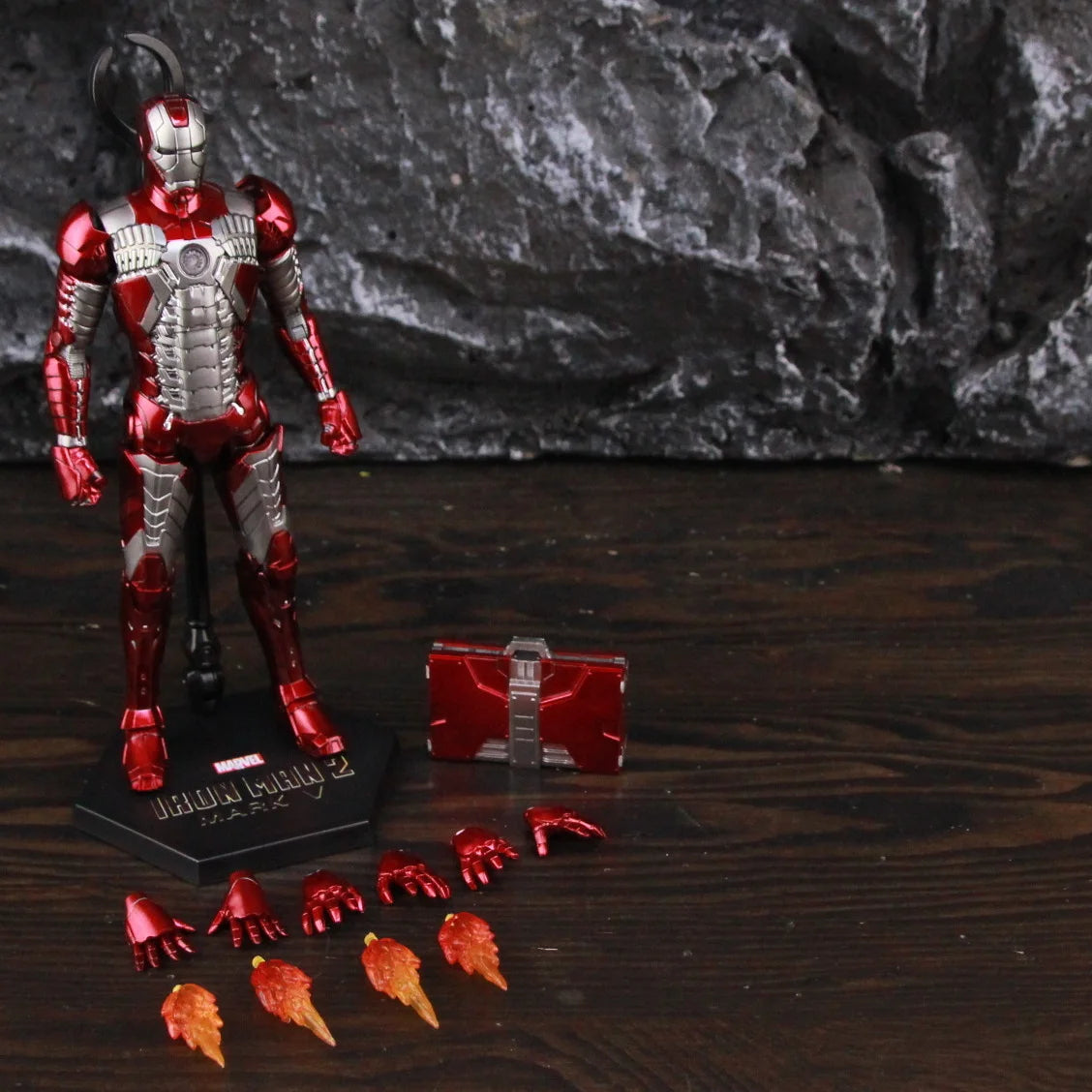 ZD Toys Marvel Iron Man MK46 MK45 MK1 MK2 MK3 MK4 MK5 MK6 MK7 MK33 MK17 7 "Figura de acción de película Iron Mark 1 2 3 4 5 6 7 Leyendas
