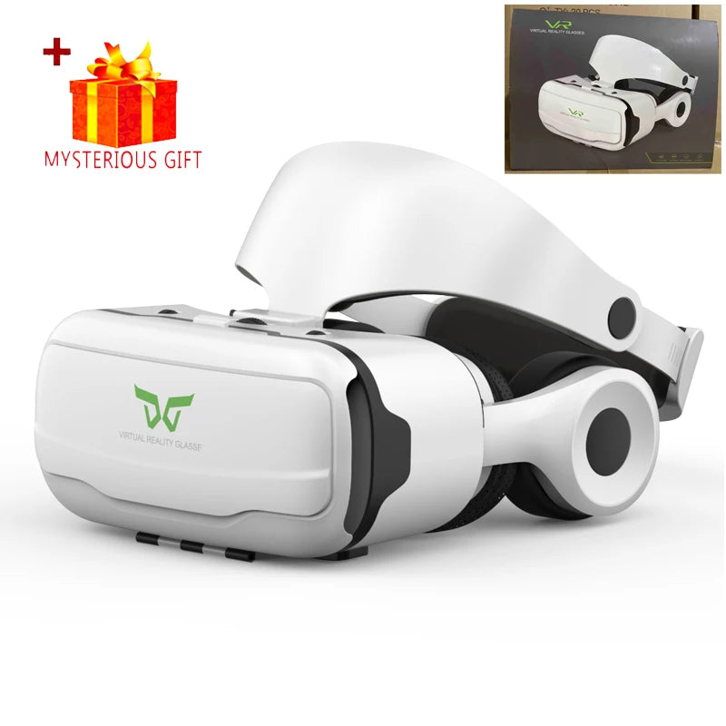 Shinecon-gafas de realidad Virtual VR, auriculares 3D, dispositivo Viar, lentes de casco inteligentes, gafas para teléfono móvil, auriculares para teléfono inteligente
