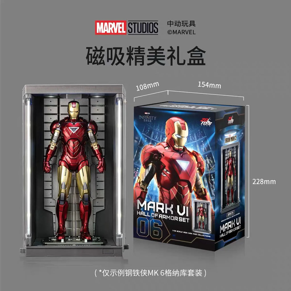 En Stock, Juguete Oficial ZD Toys, Serie Completa Iron Man Hall of Armor 2.0, Figura de Acción Coleccionable, Decoración, Regalo